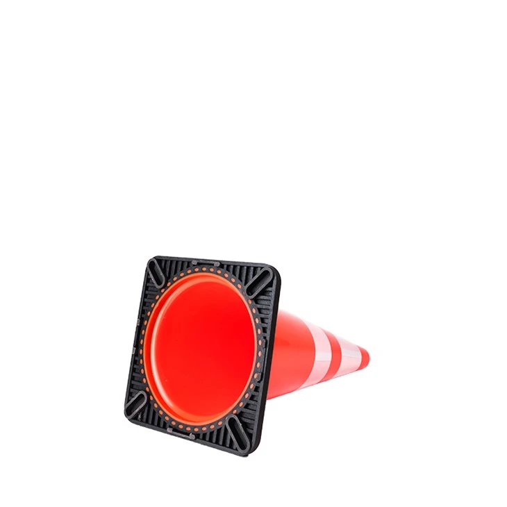 70Cm/28Inch Orange Injected Pvc Traffic Cone With Black Base