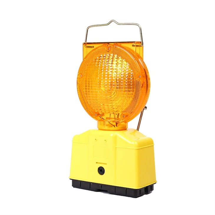 Amber Solar Traffic Warning Light